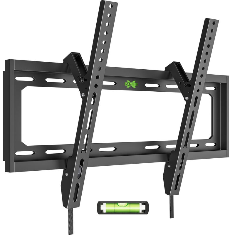 USX Mount UL Listed TV Mount Low Profile for Most 26-60" Flat Screen LED, LCD, Curved TVs, TV Wall Mount Bracket Tilt VESA 400x400mm- Up to 99lbs, Quick Lock and Release to Mounts on 12" 16" Stud - Image 1